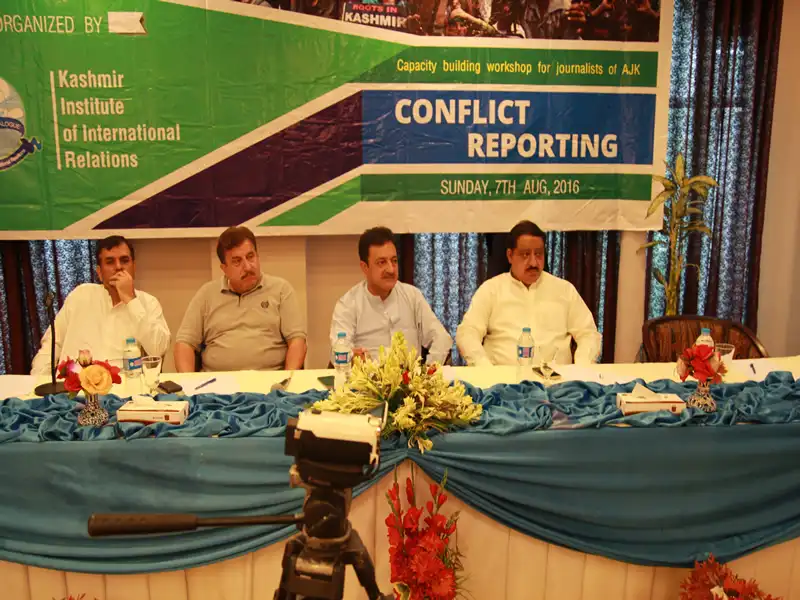 Capacity Building workshop for Journalists of AJK on “Conflict Reporting”