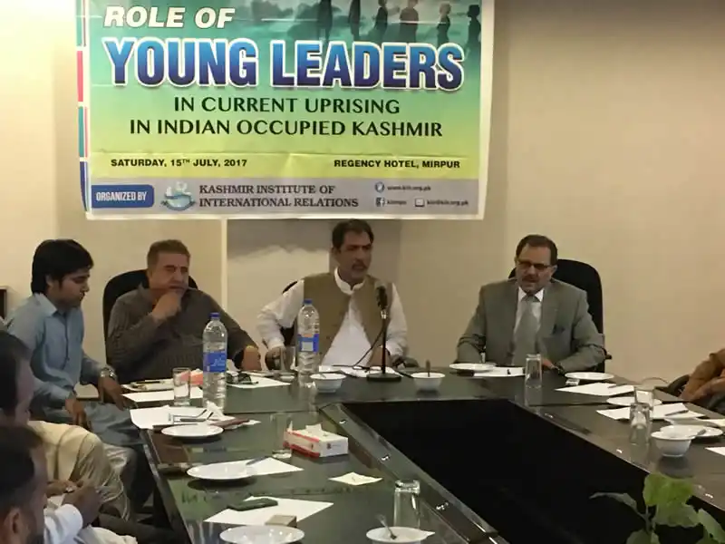 Role of Young Leaders in Current Uprising in IOK, Regency Hotel Mirpur, AJK